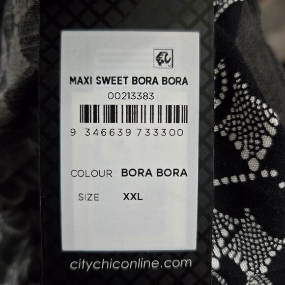 🐢 City Chic Dress Maxi Sweet Bora Bora Size XXL/24 NWT - Picture 17 of 17